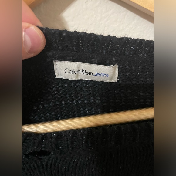 Calvin Klein Distressed Sweater - Picture 2 of 5
